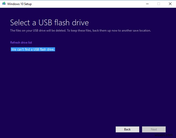 USB 플래시 드라이브를 찾을 수 없습니다 – Windows 10 설치 오류 