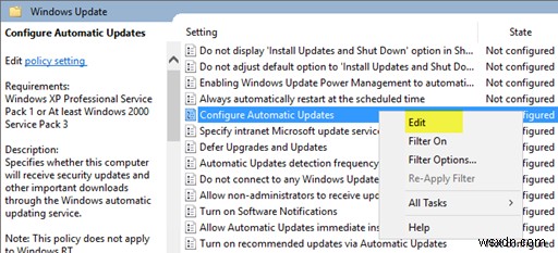 WSUS(Windows Server Update Services) 문제를 해결하는 방법 