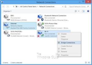 Windows 10에서 네트워크 브리지를 만드는 방법 