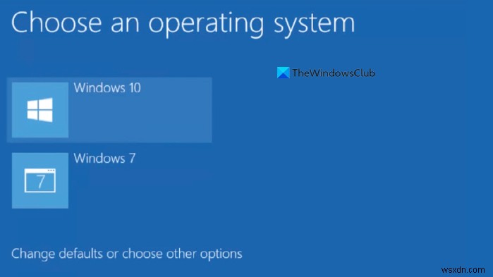 부팅 메뉴에서 이전 버전의 Windows를 제거하는 방법 비활성화 운영 체제 선택 화면 