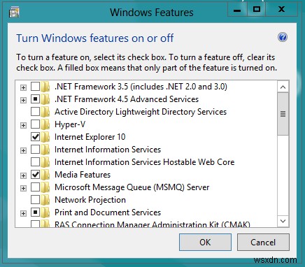 Windows 10에서 .NET Framework 3.5를 활성화하거나 설치하는 방법 