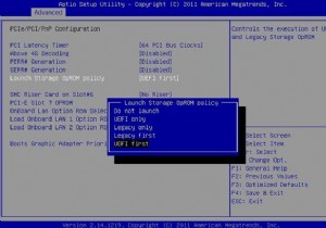 Windows 설정 또는 Windows PE로 부팅할 때 UEFI 또는 레거시 BIOS 선택 