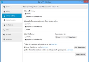 Skype 기록을 관리, 삭제, 비활성화하는 방법 