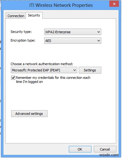 Windows 10에서 PEAP Wi-Fi 네트워크 인증을 기억하도록 설정 