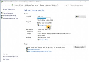 Windows 10에서 시스템 이미지 및 백업 삭제하는 방법