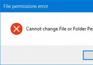 Windows 10에서 파일 또는 폴더 권한을 변경할 수 없음 