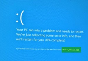Windows 10에서 ntkrnlmp.exe BSOD 수정 