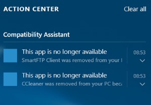 이 앱은 Windows 10에서 더 이상 사용할 수 없는 알림입니다. 