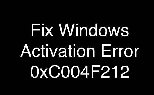 Windows 정품 인증 오류 0xC004F212 수정 
