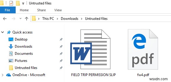 Windows 10에서 Edge의 호스트 설정에 파일 다운로드 허용 활성화 