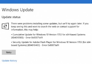 Windows 업데이트 오류 0x80071a91 수정 