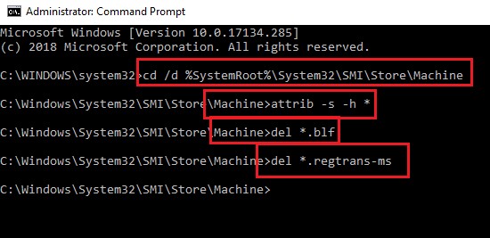 Windows 업데이트 오류 0x80071a91 수정 