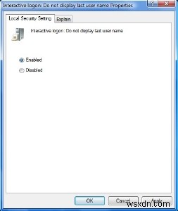 Windows 10의 로그온 화면에 마지막 사용자 이름을 표시하지 않음 