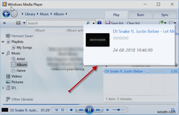 Windows Media Player에서 앨범 정보가 없거나 잘못 표시됨 