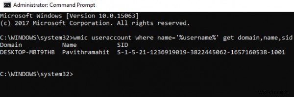 Windows 10에서 모든 사용자의 보안 식별자(SID)를 찾는 방법 