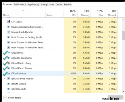 Windows 10에서 iCloud 사진이 다운로드되지 않거나 표시되지 않음 