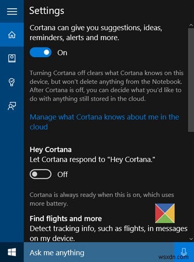 Windows 10에서 Cortana 활성화 및 설정 