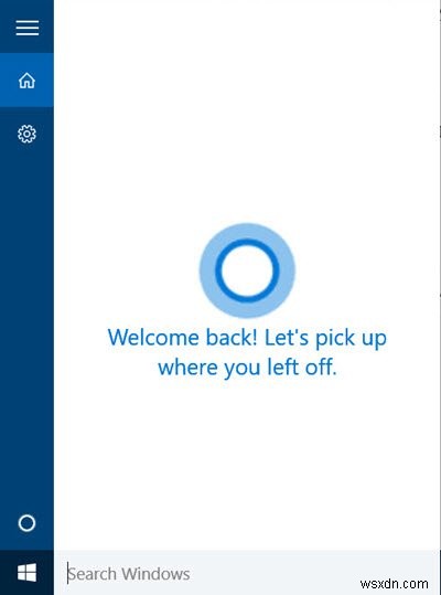 Windows 10에서 Cortana 활성화 및 설정 