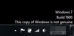 수정:이 Windows 복사본은 정품이 아닙니다. 