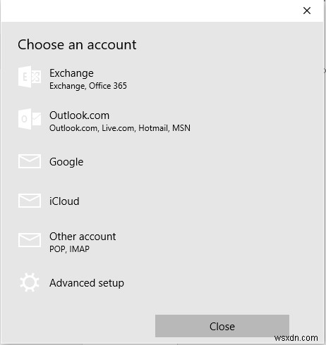 Windows Mail 앱에서 여러 이메일 계정에 대해 여러 타일 또는 아이콘을 추가하는 방법 