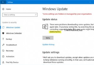 수정:Windows 10 업데이트 오류 코드 0x8024a105 