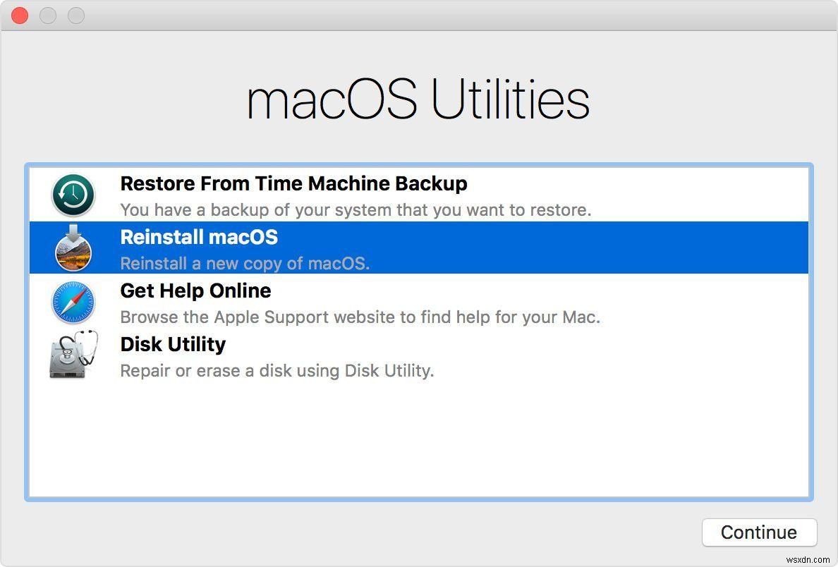 명령 R이 작동하지 않습니다! 복구가 작동하지 않는 경우 macOS를 다시 설치하는 방법 