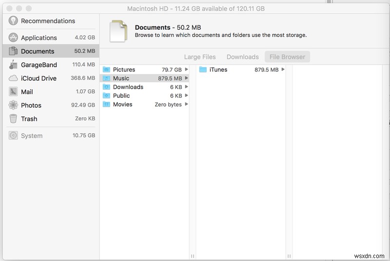 Mac에서 디스크 공간을 지우는 방법 