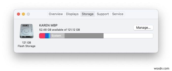 Mac의 디스크 공간을 확인하는 방법 