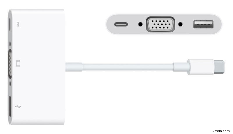 USB-C MacBook 또는 MacBook Pro를 VGA 프로젝터, TV 또는 디스플레이에 연결하는 방법 