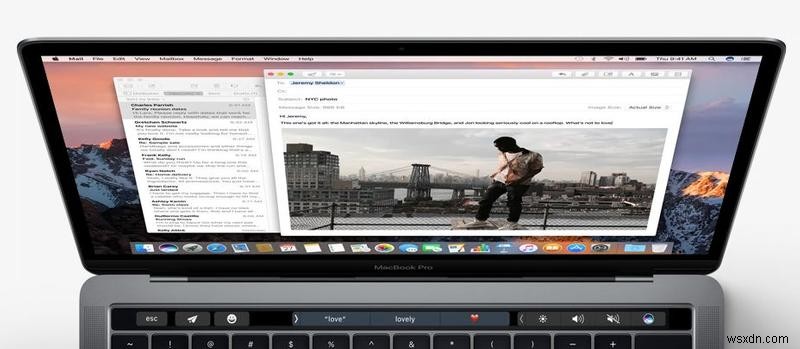 MacBook Pro에서 Touch Bar를 사용하는 방법 