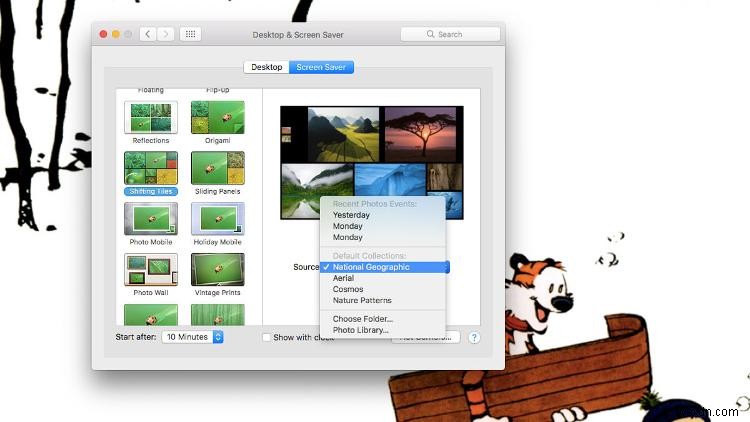 Mac에서 바탕 화면 배경 무늬 또는 화면 보호기를 변경하는 방법 