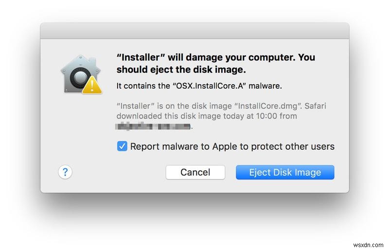 Mac에 바이러스가 있다고 생각되는 경우 수행할 작업 