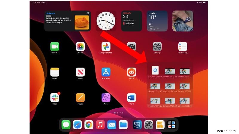 iPad 홈 화면에 위젯을 추가하는 방법 
