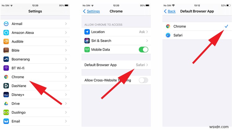 iPhone의 기본 앱을 변경하는 방법(iOS 14 및 iOS 13) 