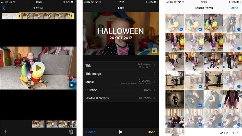 사진을 사용하여 iPhone에서 비디오 슬라이드쇼를 만드는 방법 