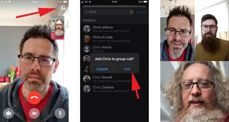 iPhone의 WhatsApp에서 그룹 화상 통화를 하는 방법 