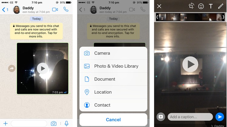 iPhone의 WhatsApp에서 GIF를 보내는 방법 