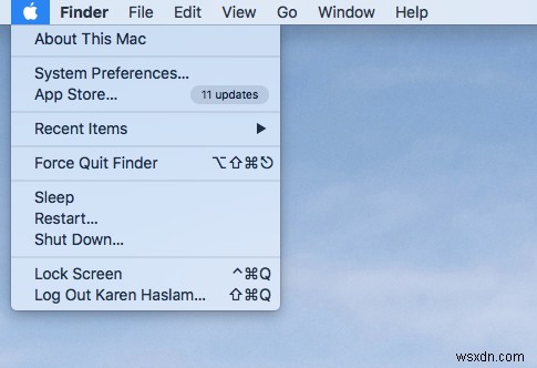 MacOS Finder를 다시 시작하는 방법 