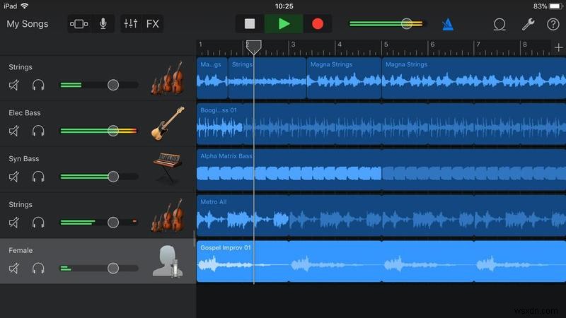 iPad 및 iPhone용 GarageBand에서 편집하는 방법 