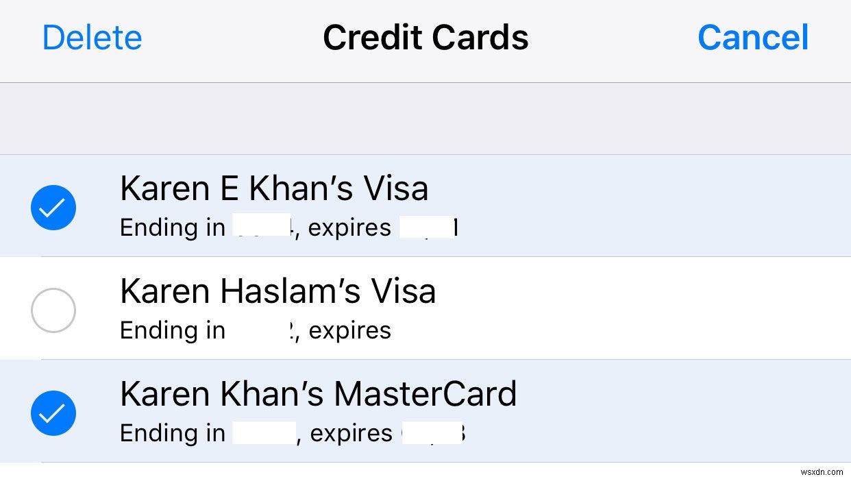 iPhone에서 비밀번호, 은행 카드, 이름 및 주소를 자동 완성하는 방법 