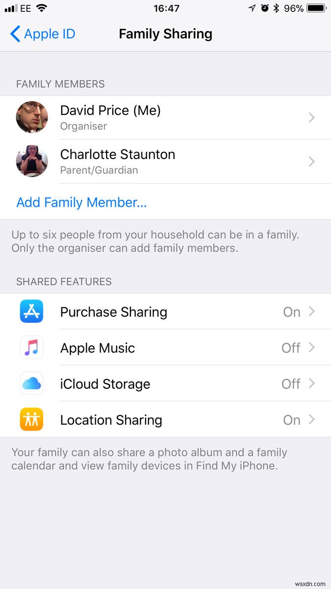 가족과 iCloud 저장 공간을 공유하는 방법 