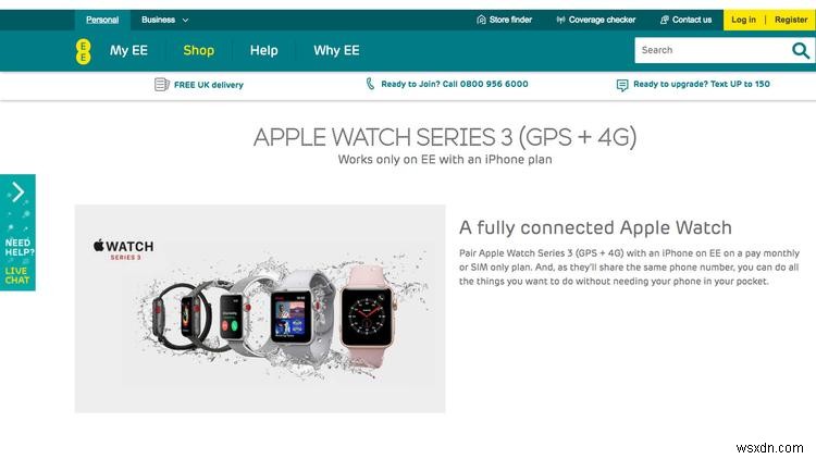 Apple Watch를 EE 4G에 연결하는 방법 
