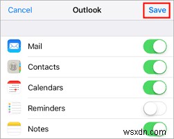 iPhone 2021과 동기화되지 않는 Outlook 연락처 수정 