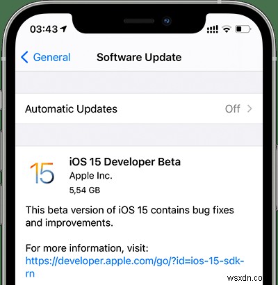 개발자 계정 없이 iOS 15 개발자 베타를 얻는 방법은 무엇입니까? 