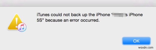 수정됨:iTunes가 오류 발생 시 iPhone을 백업할 수 없음 