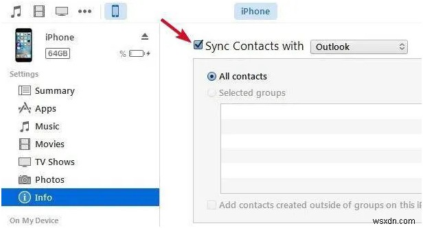 Outlook 연락처를 iPhone과 동기화하는 방법 
