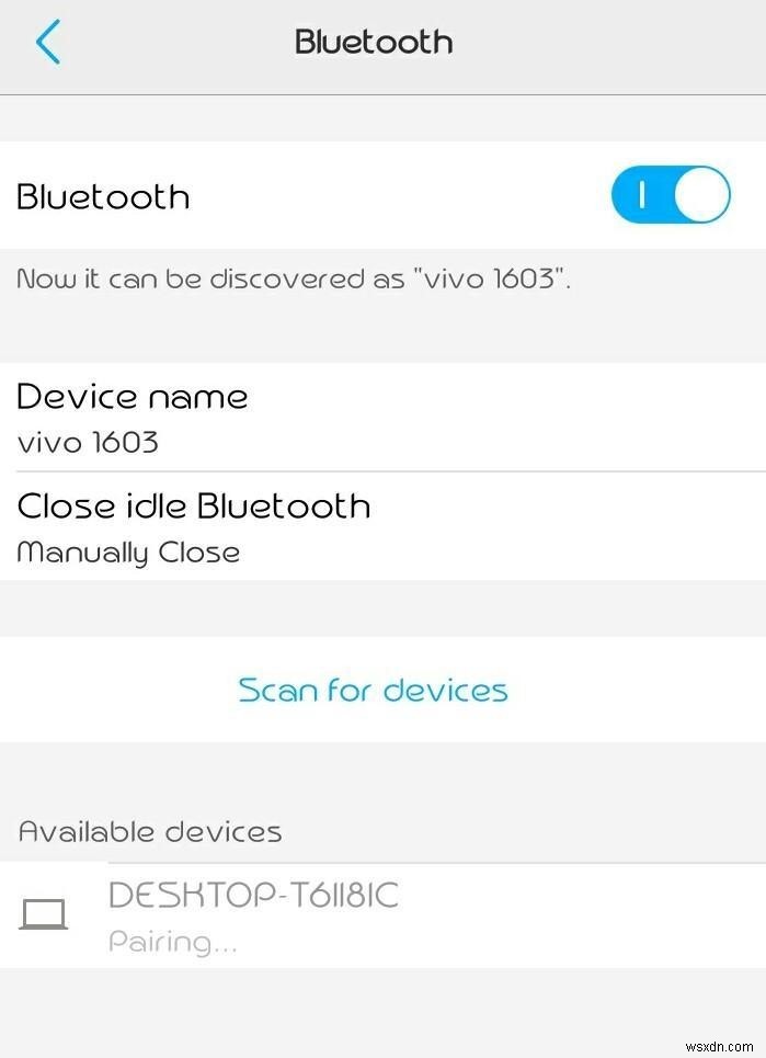 Android와 PC 간에 Bluetooth를 통해 파일 전송 