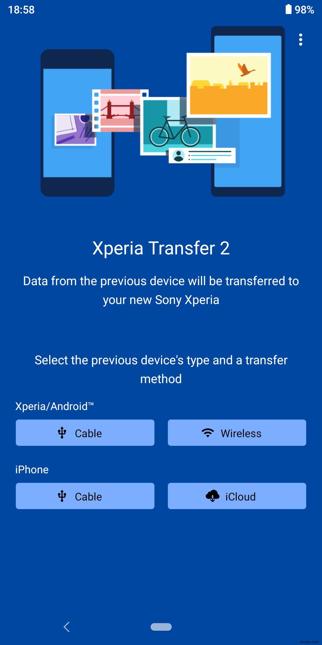 Sony Xperia로 데이터를 전송하는 방법은 무엇입니까? 