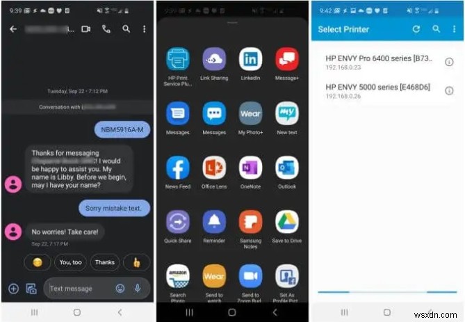 [4가지 방법] Samsung Galaxy S22 시리즈에서 문자 메시지/SMS 인쇄 