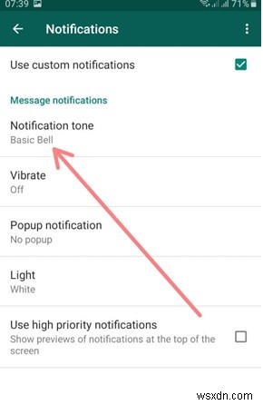 WhatsApp 알림을 끄는 방법 